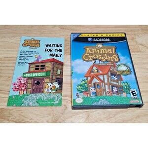 Nintendo GameCube Animal Crossing Case & Artwork *ONLY* NO GAME OR MANUAL